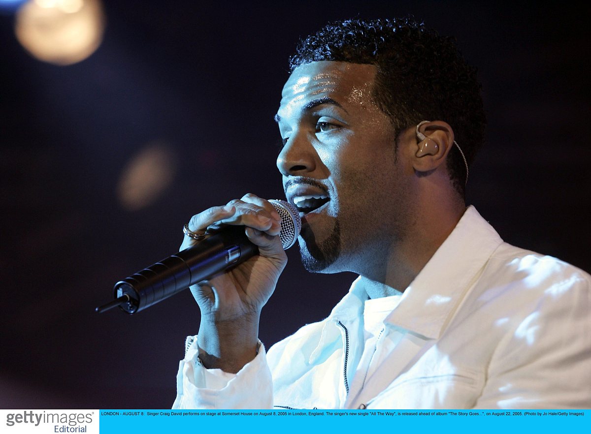 2005年8月8日,英国伦敦,著名歌手克雷格大卫(craig david)在somerset 