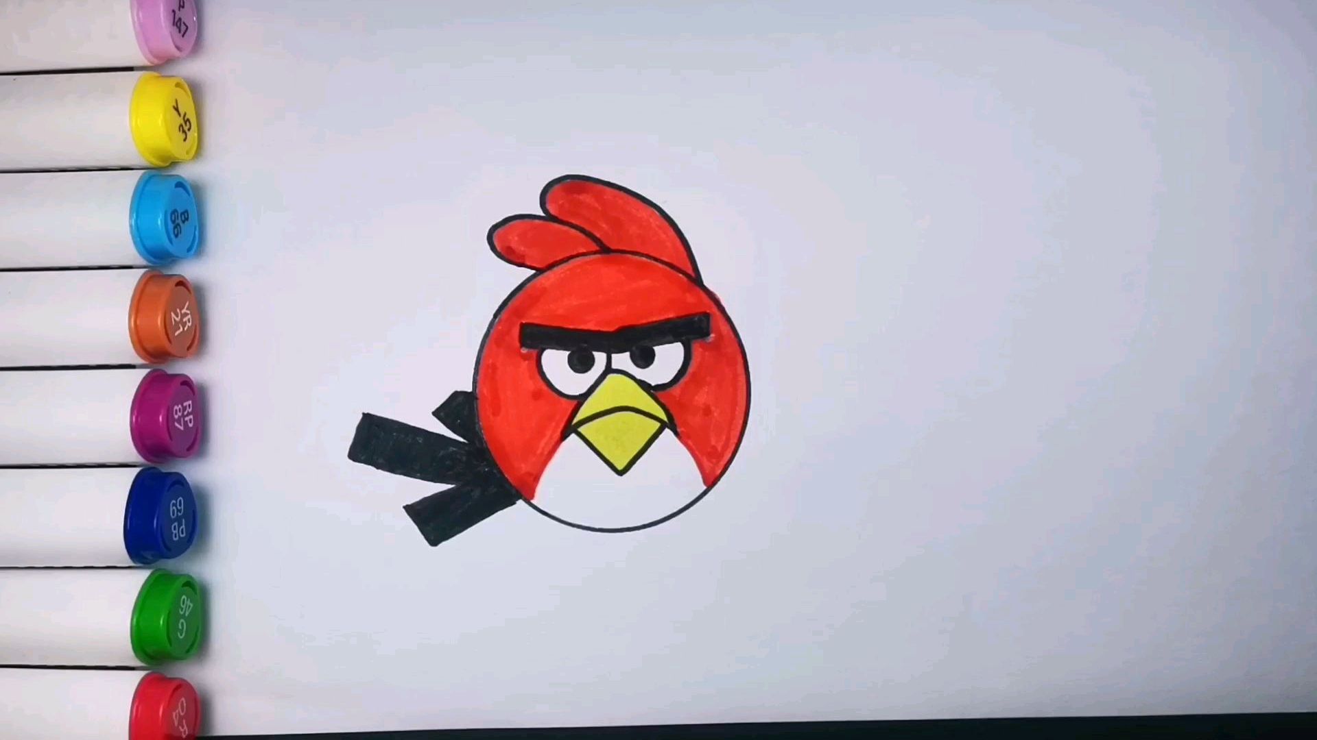 愤怒的小鸟简笔画