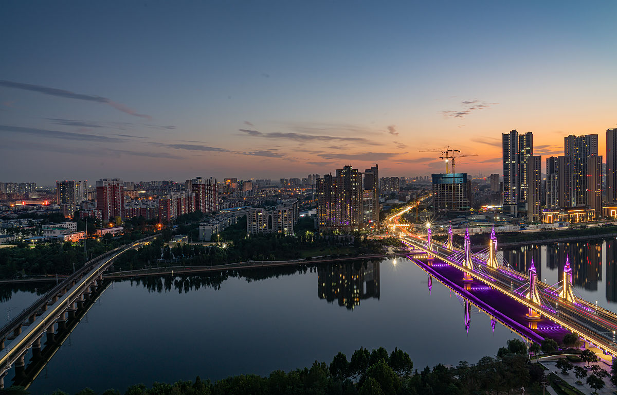 2019年8月22日,北京,通州大运河美景.