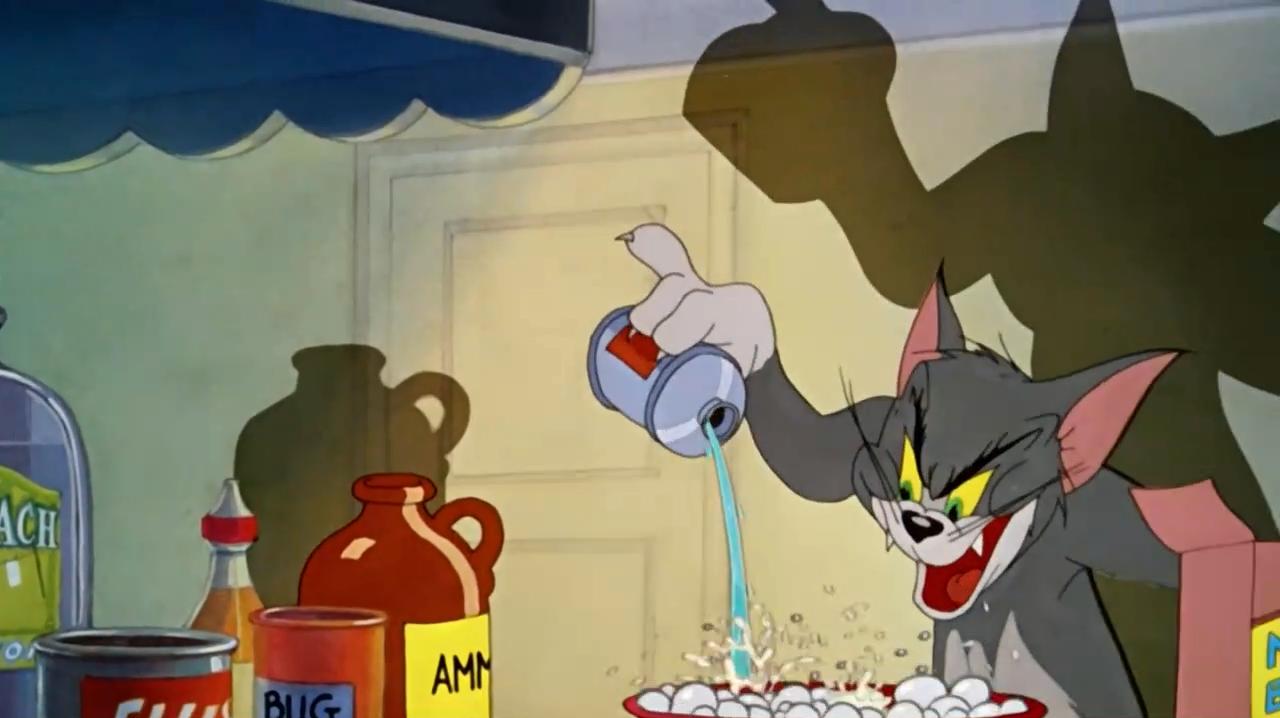 猫和老鼠:汤姆将牛奶做成毒药,杰瑞竟变身威猛鼠,还能徒手撕书