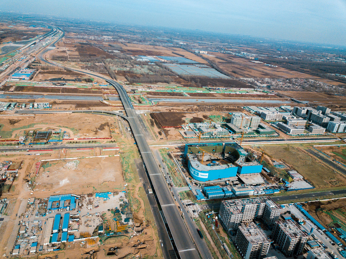 大兴机场候机楼到北京首都航空基地步行路线