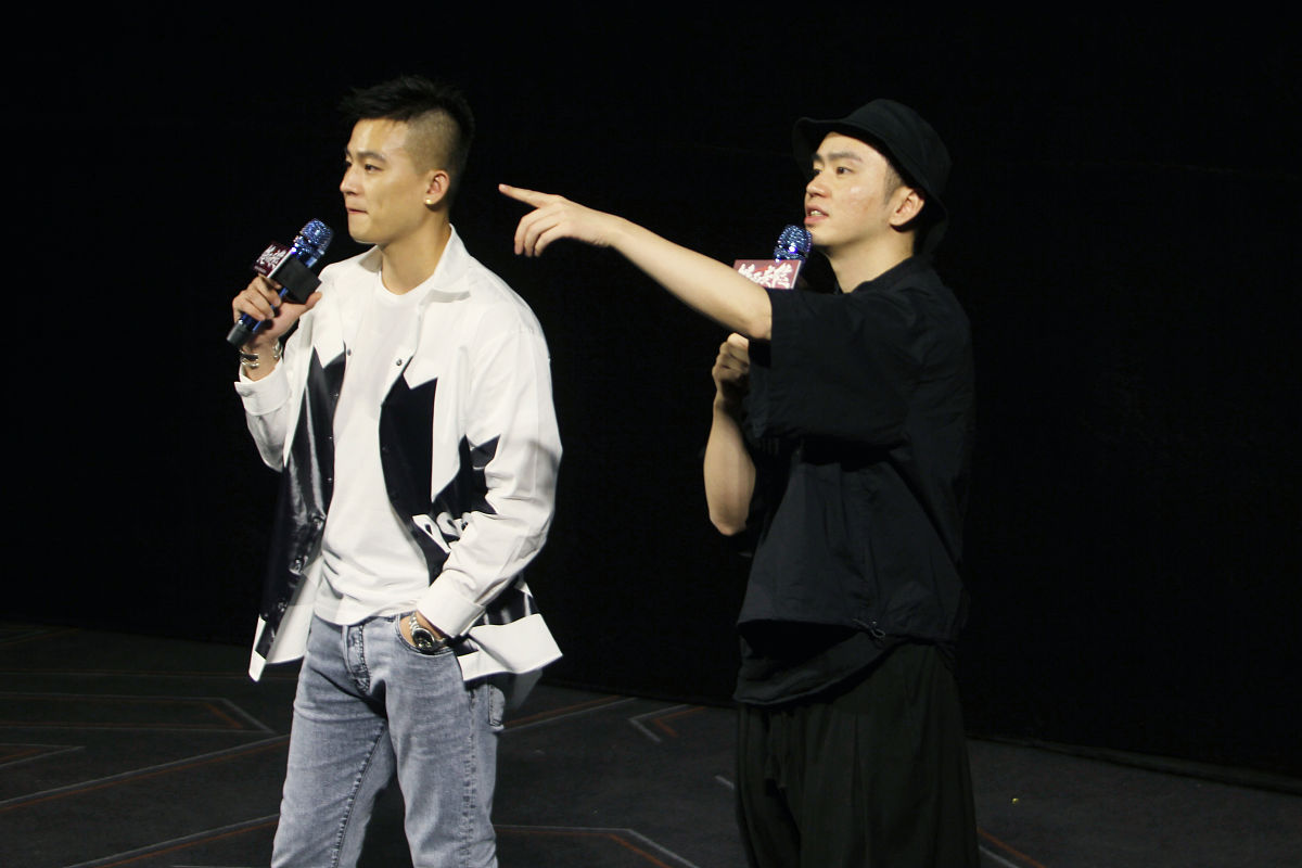 2019年8月29日,武汉,电影《铤而走险》路演火热进行中.欧豪,甘剑宇