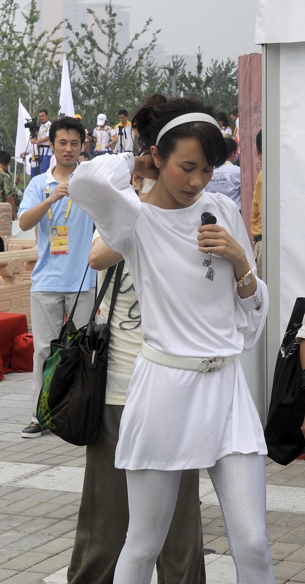 2008年8月9日,北京,《中国故事》大型文化展示活动在奥林匹克中心区正