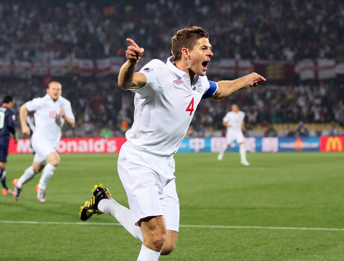 2010年6月12日,南非鲁斯滕堡,2010<strong>世界</strong>杯c组小组赛首轮,英格兰vs美国.