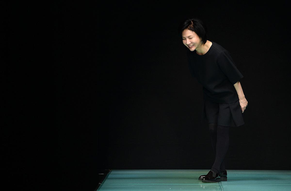 2014年2月24日讯,米兰,当地时间2月23日,2014米兰时装周(秋冬):antepr