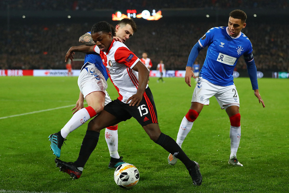 rotterdam, net<strong>h</strong>erlands - november 28: ryan jack of rangers fc