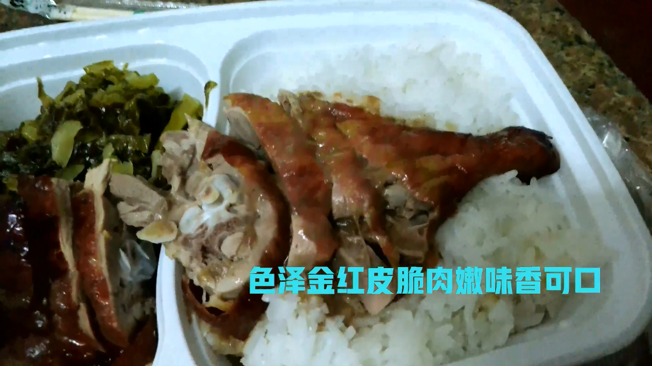 15块的广式烧鸭饭大家看看值不值,皮脆肉嫩配上酸梅酱酸酸甜甜