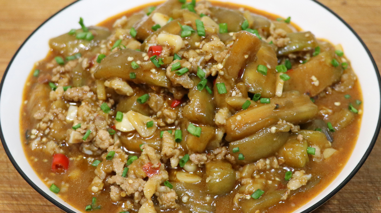这才是肉末茄子的正确做法,不用油炸,茄子软糯不吸油,香味浓郁