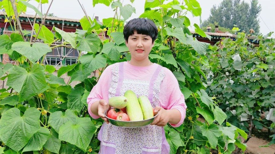 菜园里的菜大丰收,随便一摘一大盆,大锅一炒,营养好吃又下饭
