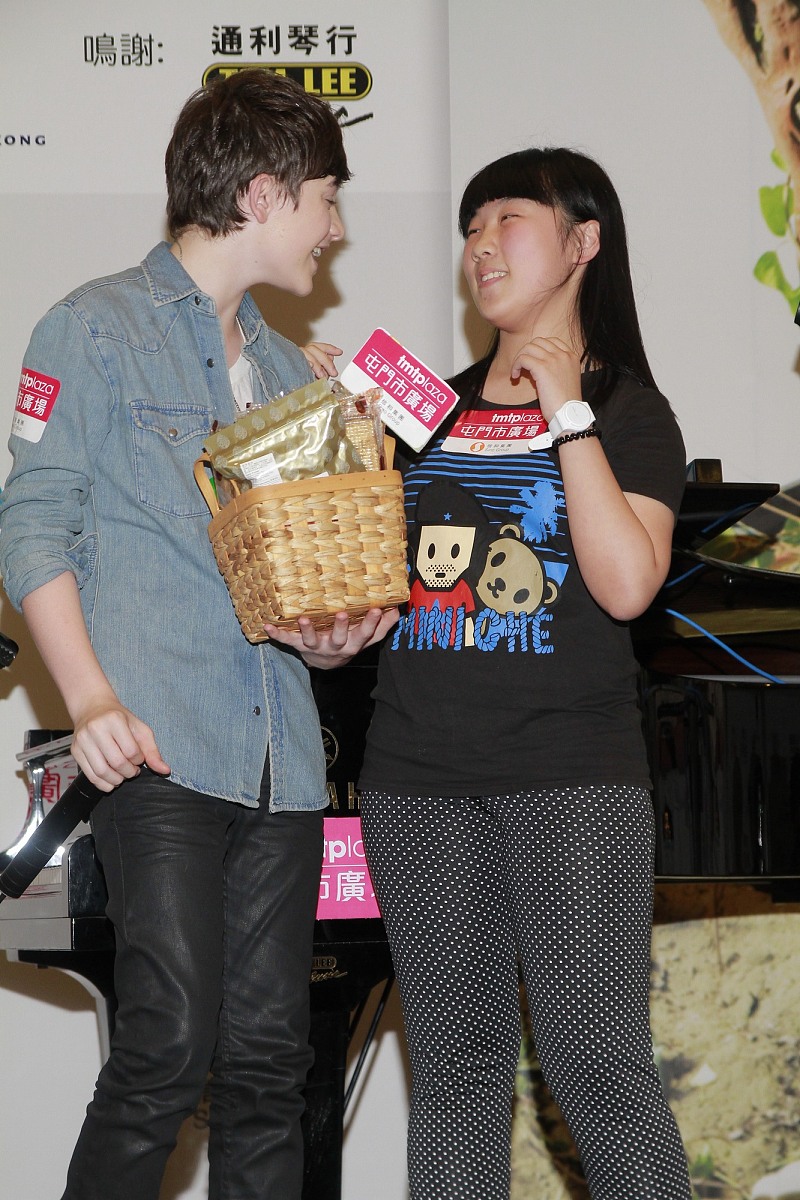 2012年4月29日,香港,美国天才神童格雷森(greyson chance)香港首次见