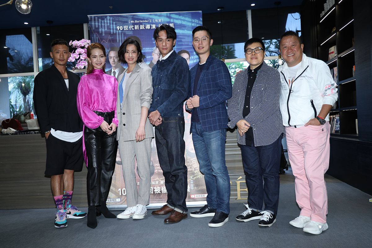 2019年10月15日,台北,明星出席电影《圣人大盗》 媒体茶会.高英轩,曾
