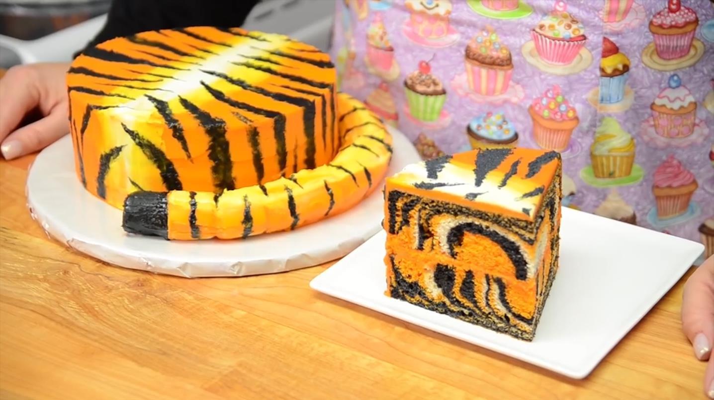 都说老虎的屁股摸不得,学会这款老虎臀蛋糕,不但能摸还能吃
