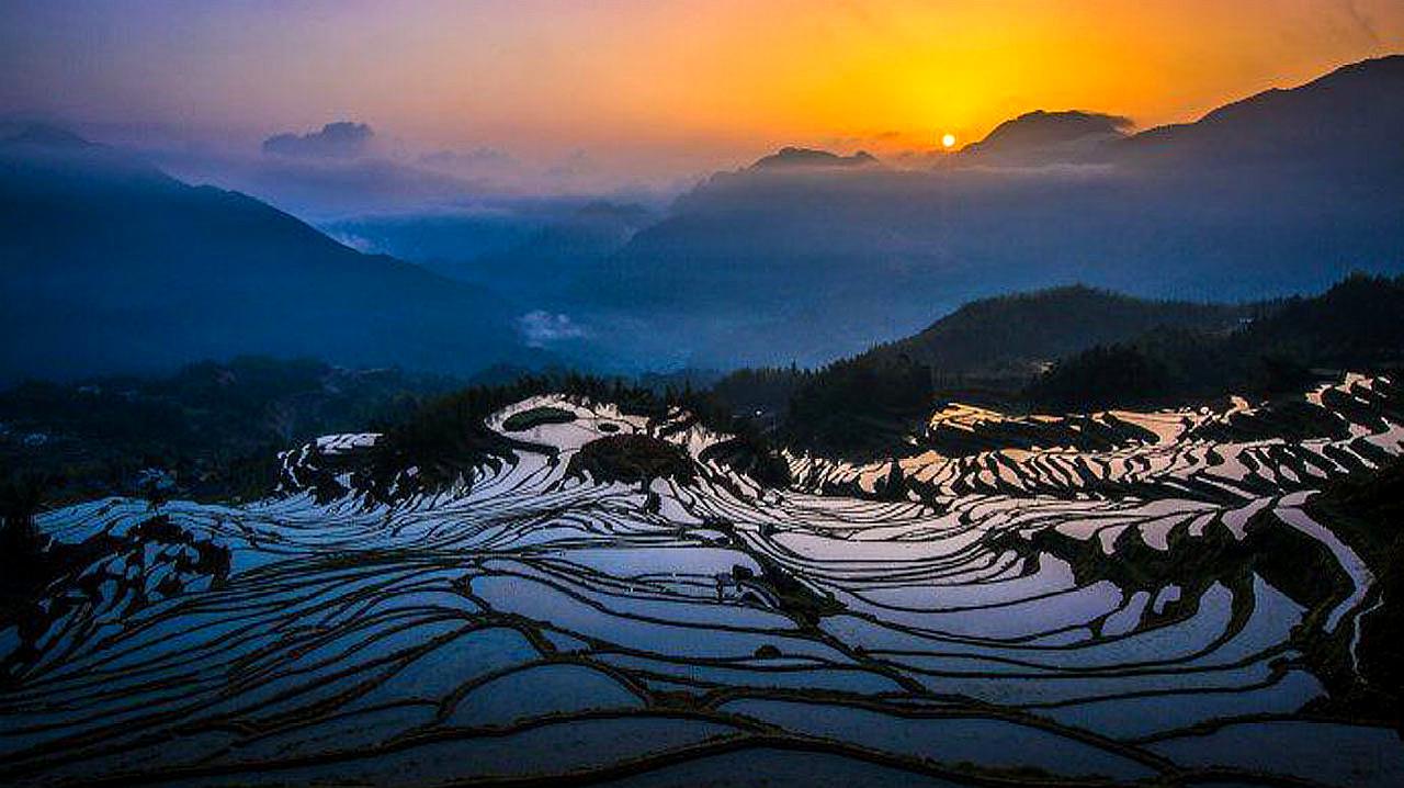 [图]这被誉为中国最美梯田!千山万壑,好似一幅壮美画卷