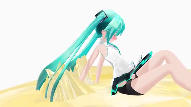 初音被胶水粘住