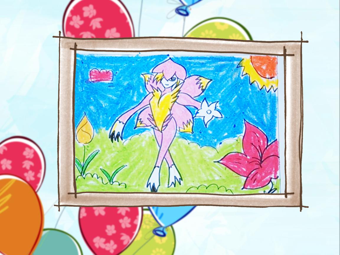 简笔画芳香兽:豹式刑天 简单好学