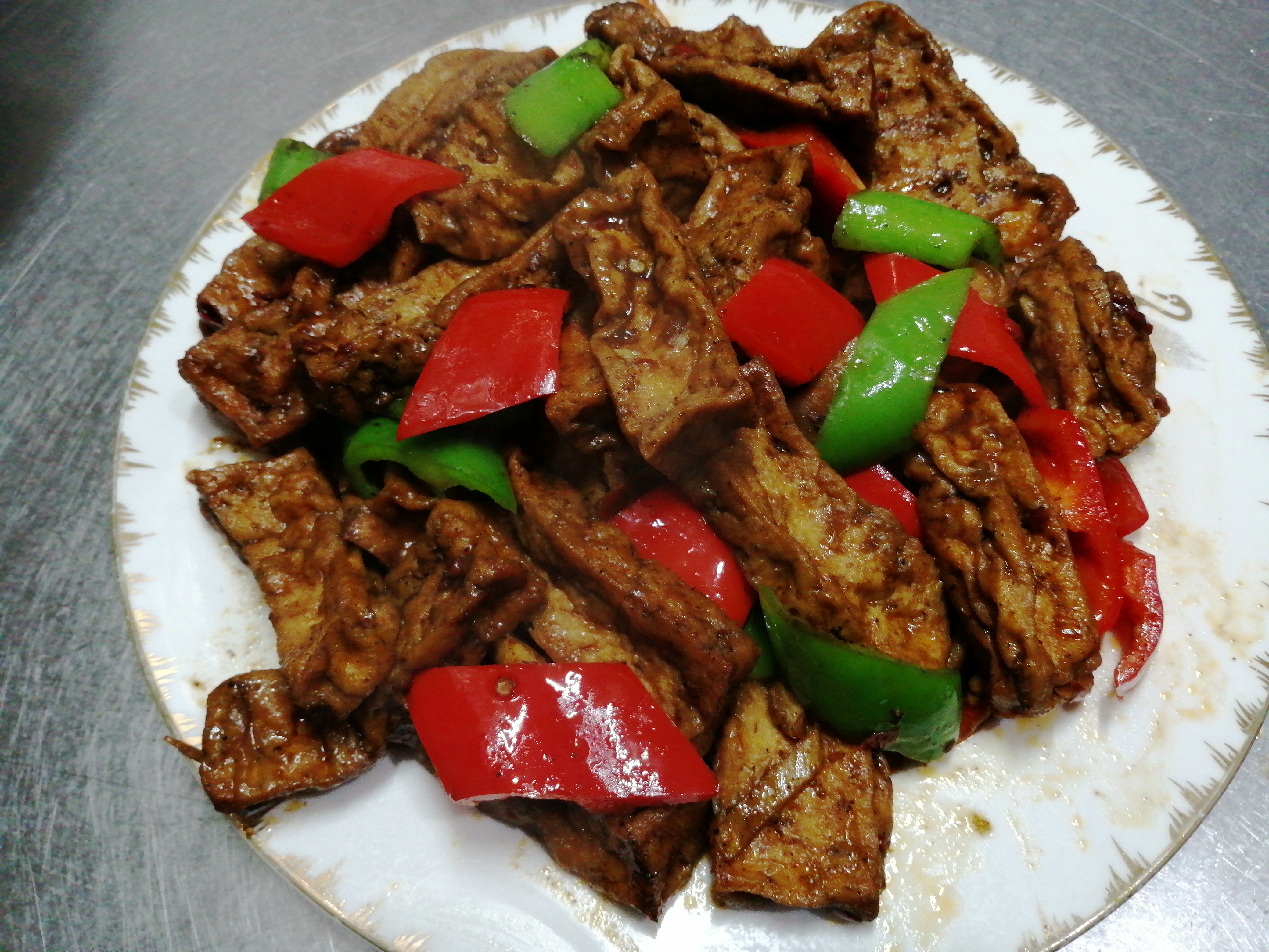 辣酱炒豆腐,简单好吃的家常美食