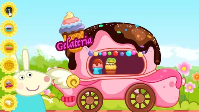 小猪佩奇粉红猪小妹 冰淇淋车装扮 游戏图片