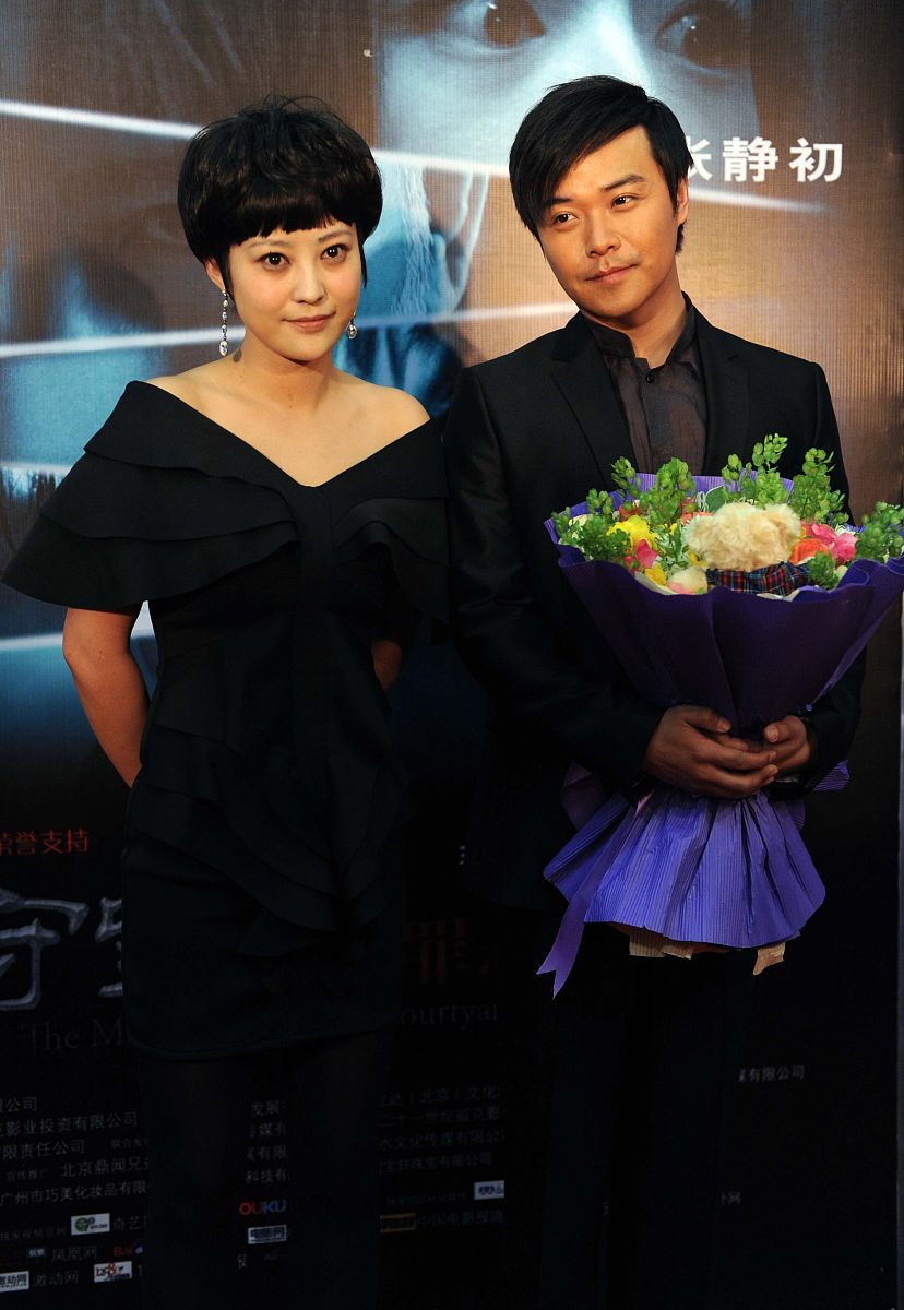 2011年3月17日,北京,电影《守望者》的首映礼.郝蕾  陈思成+++_+++首