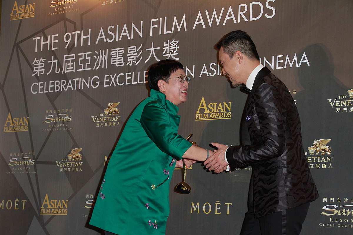 2015年3月25日,澳门,第9届亚洲电影大奖后台(the 9th asian film awar