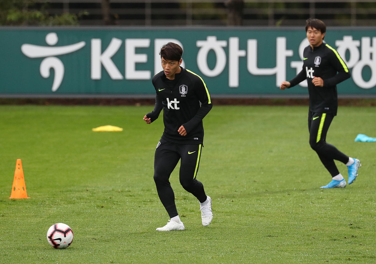 2019年10月7日,韩国,2022世预赛40强赛前瞻,韩国男足训练备战并召开发