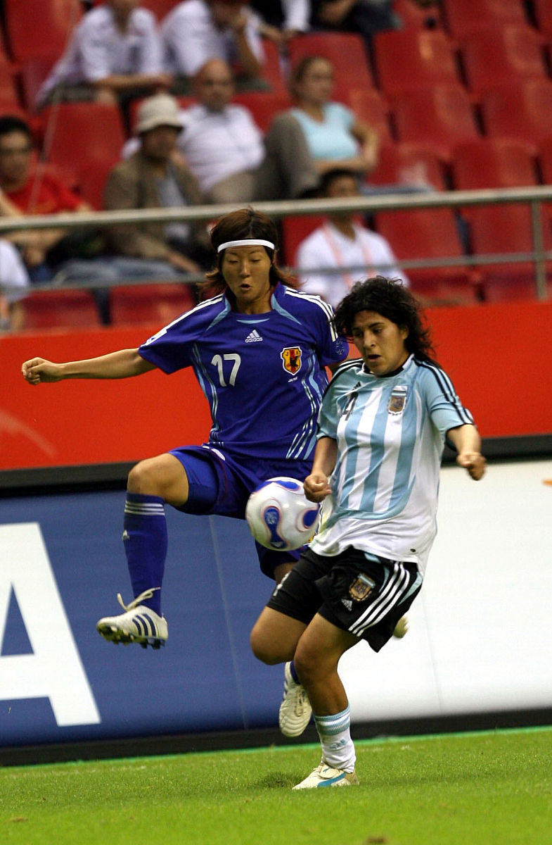 2007年9月14日,中国上海,女足世界杯a组小组赛,阿根廷0-1不敌日本,成