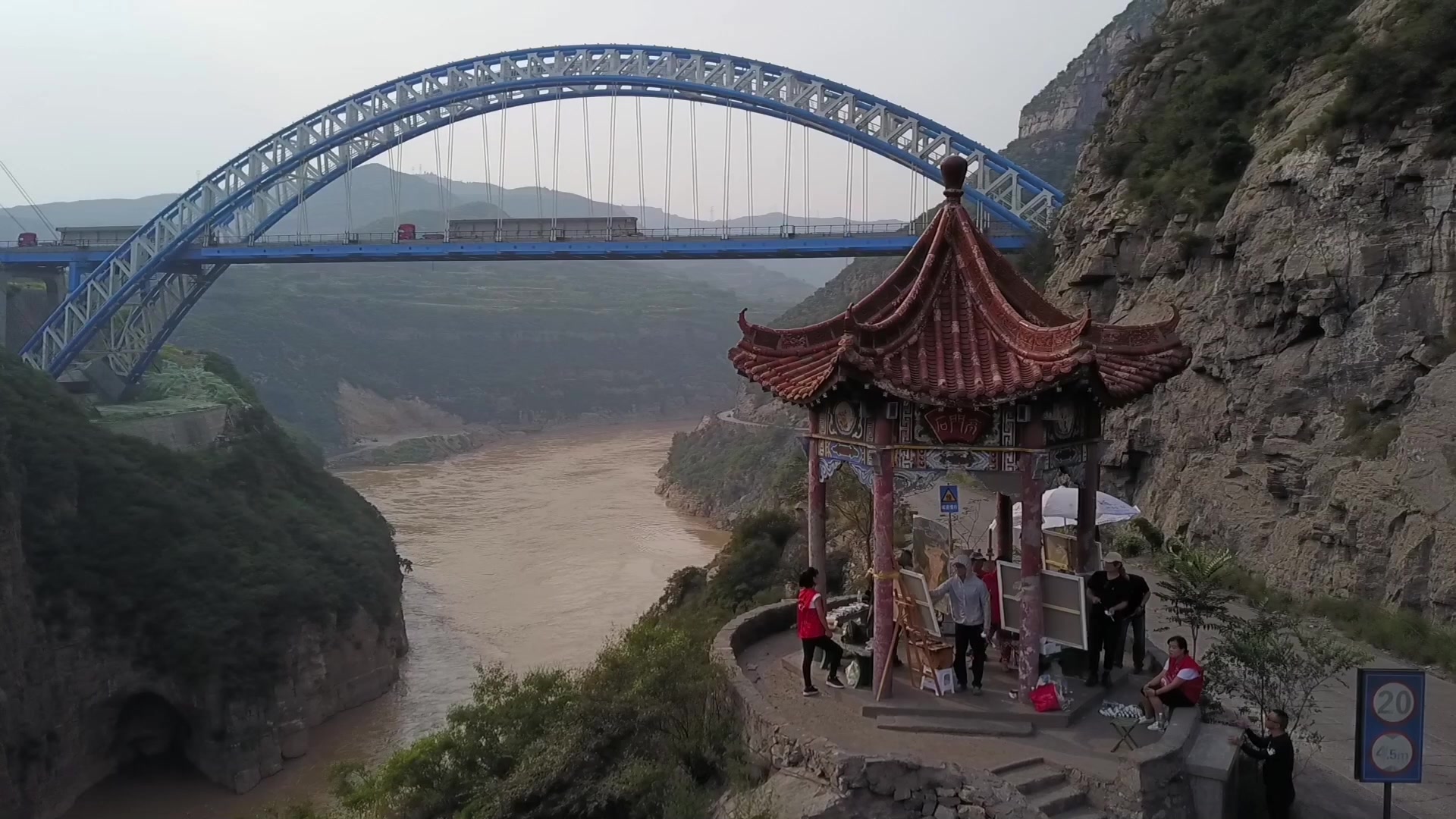 2018天下黄河之鱼跃龙门华耀河津中国梦黄河魂全国油画名家河津行