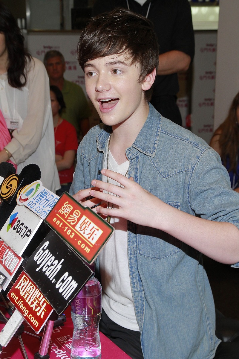 2012年4月29日,香港,美国天才神童格雷森(greyson chance)香港首次见