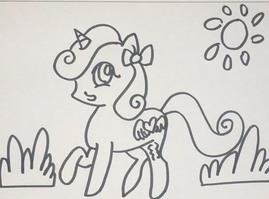 简笔画小马宝莉 简单好学