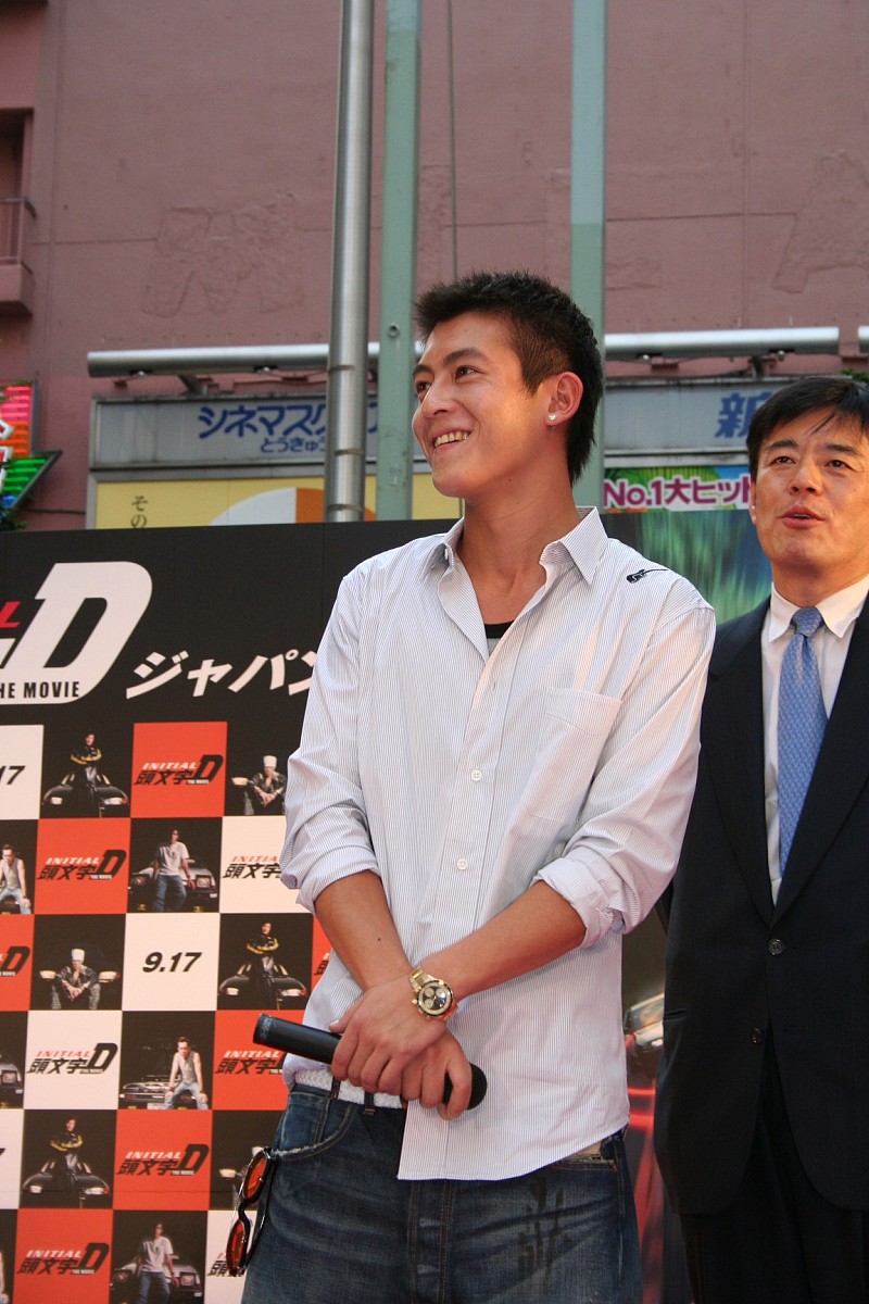 2005年8月29日,日本东京,电影《头文字d》(initial d)举行见面会.陈冠
