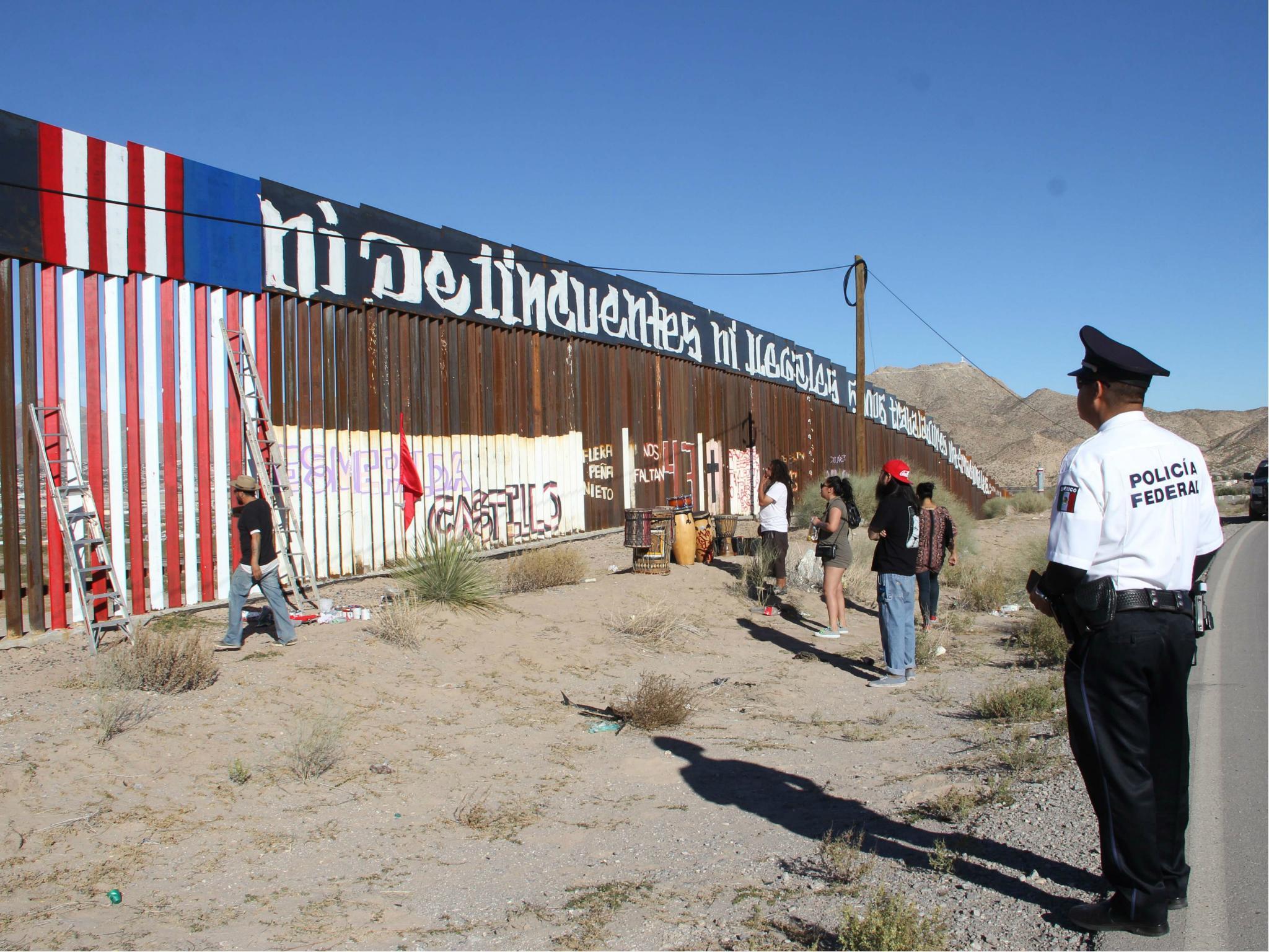 墨西哥边境墙图片