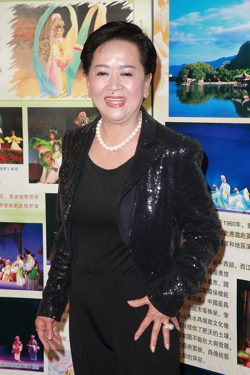 2015年5月7日,香港,洪金梅(祥嫂)出席"颂亲恩工联粤剧欣赏"活动. 邓永