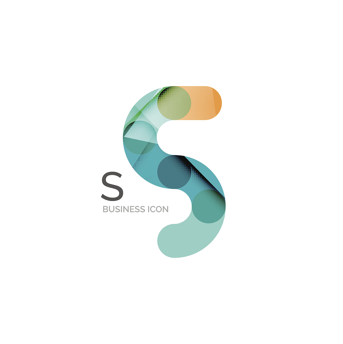 minimal font or letter icon design