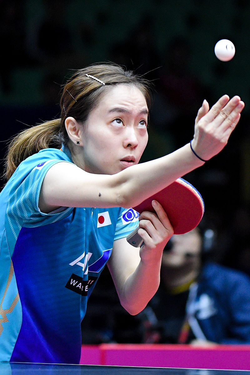 2019年10月19日,四川成都,2019国际乒联女子<strong>世界</strong>杯次日赛况.石川佳纯