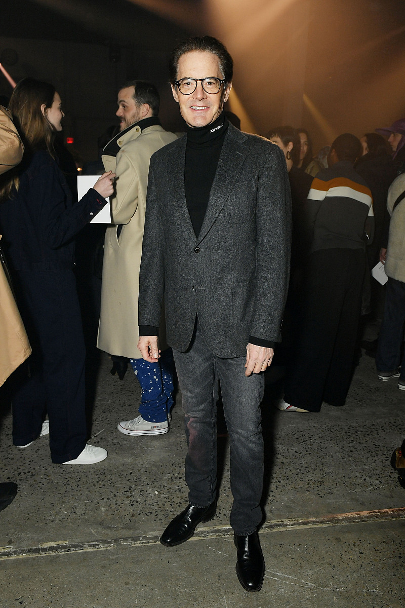 当地时间2018年2月27日,美国纽约,2018秋冬纽约男装周:raf simons 品