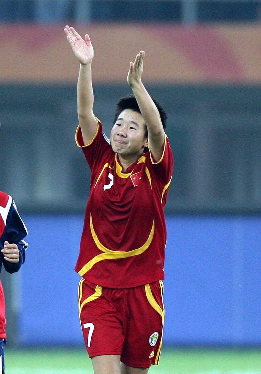 2007年9月20日,中国天津,女足世界杯d组比赛,中国队对阵新西兰队.毕妍
