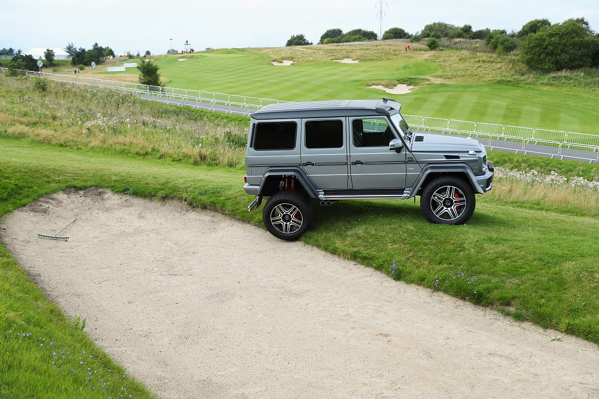 aalborg, denmark - august 26:  a general view on the mercedes-be
