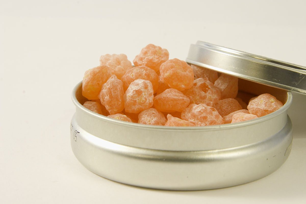 tangerine rock candies