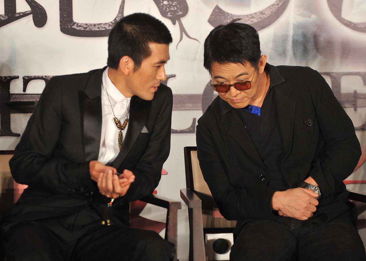 2011年9月22日,北京,电影《白蛇传说》北京首映记者会.***_***杨子 李