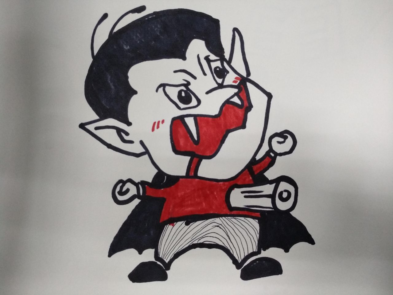 简笔画Q版吸血鬼 容易上手