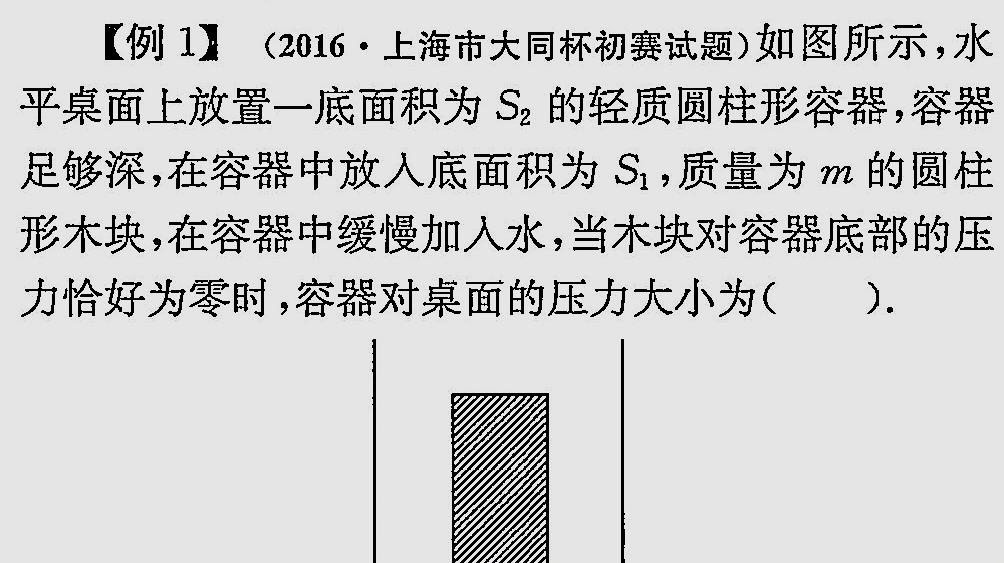 [图]初中物理——2016年上海市大同杯物理竞赛初赛试题