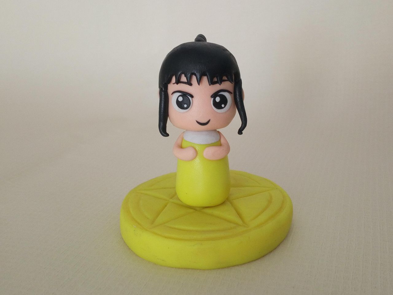 超轻粘土DIY黄裙子的小女孩好学好做
