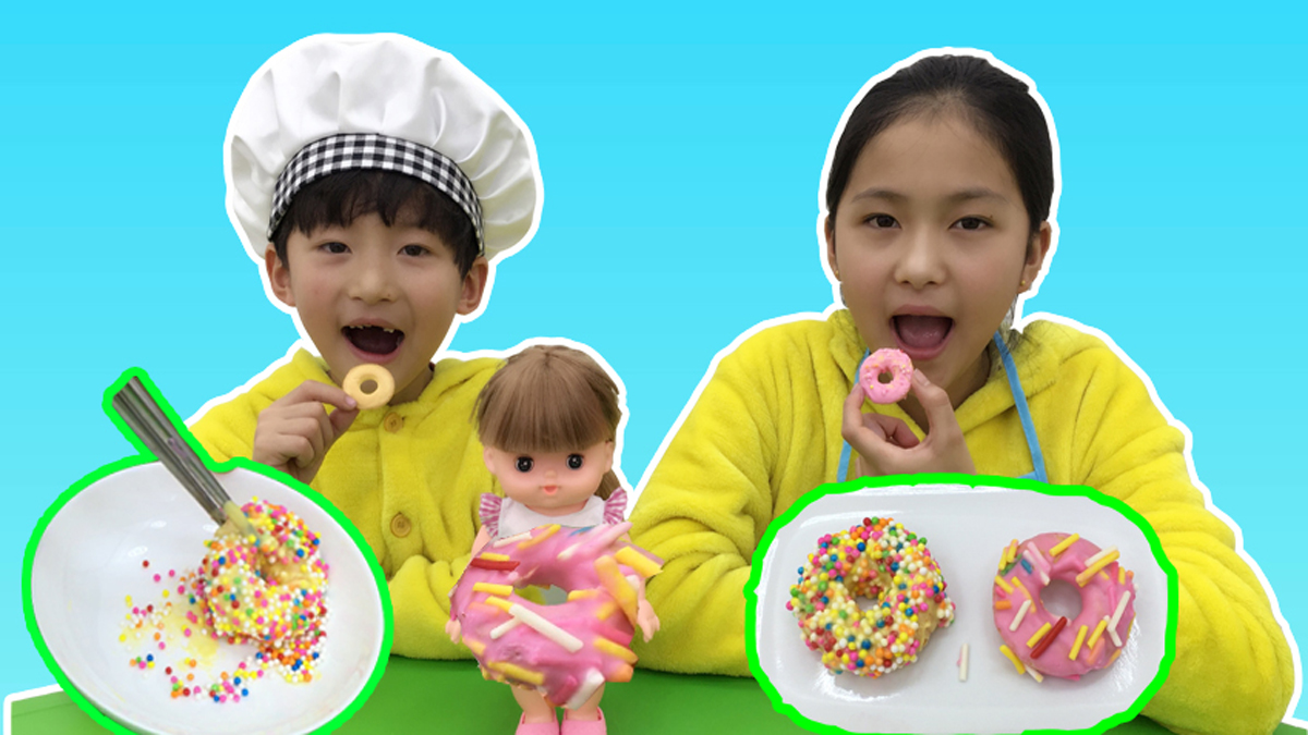 DIY巧克力甜甜圈食玩,亲子手工制作 苏菲娅玩具