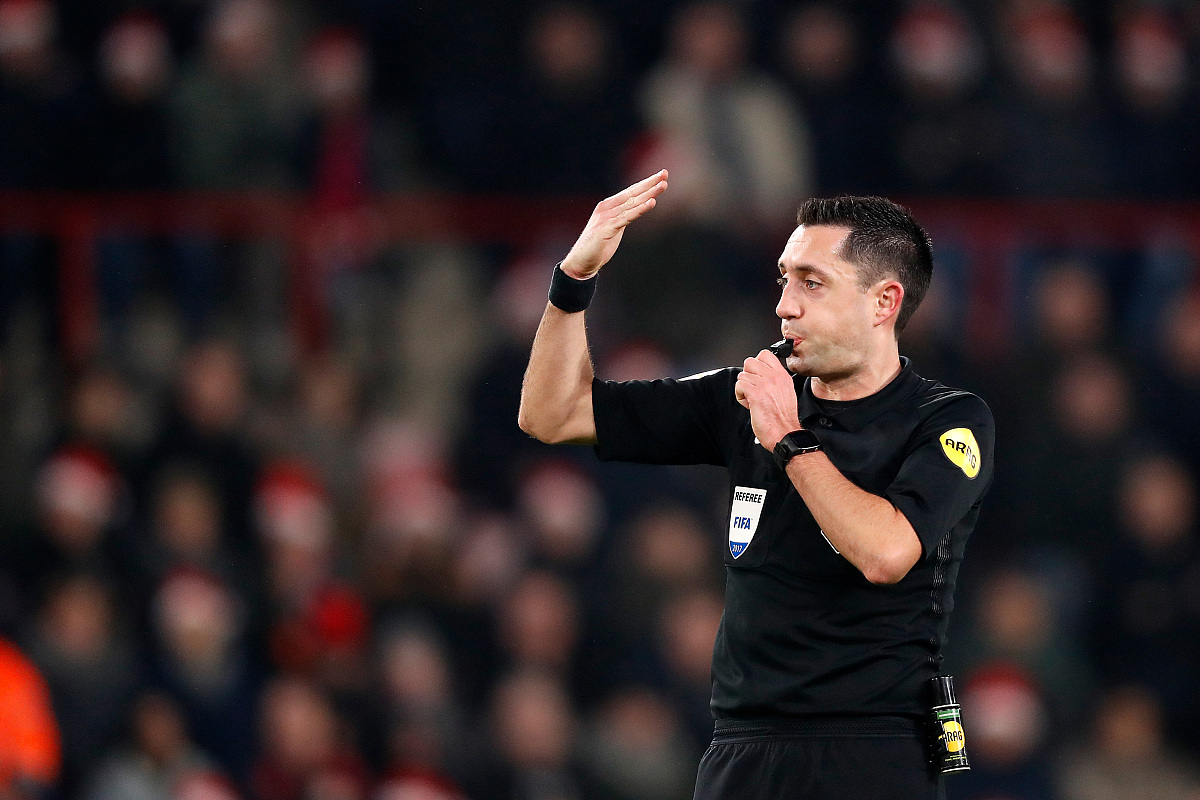eindhoven, netherlands - december 23: referee dennis higler  dur
