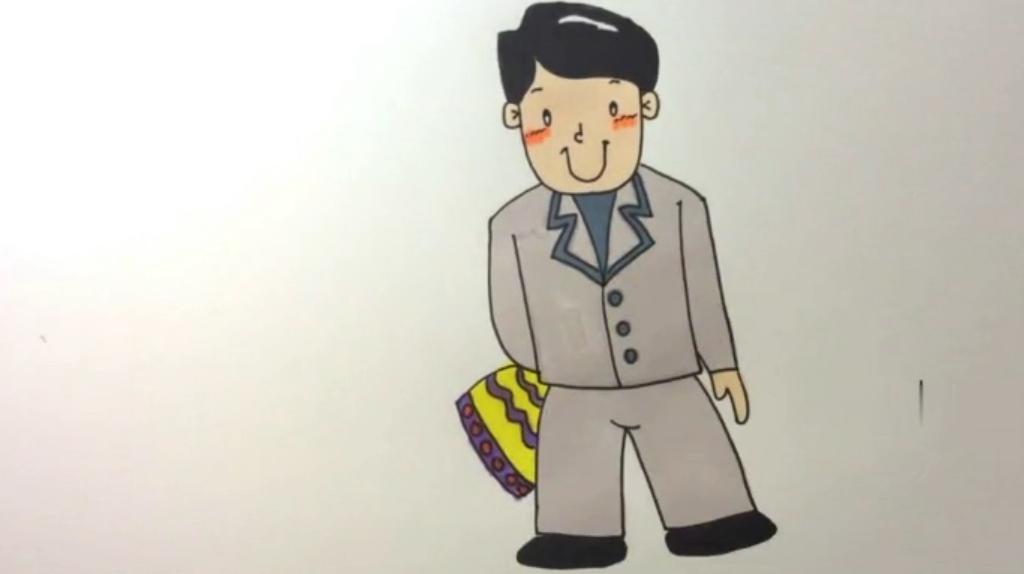 手工教程:教你学卡通人物简笔画,送给2017辛劳一年的父亲吧