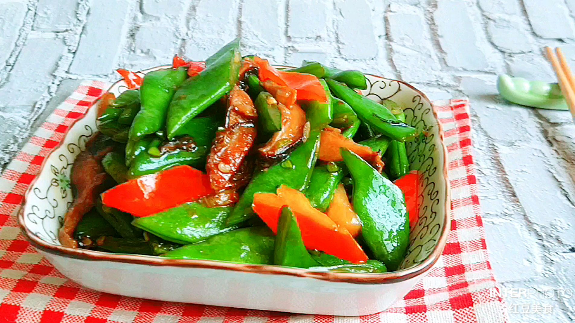 扁豆角最美味家常的做法,加它炒鲜美下饭~蚝油香菇扁豆角