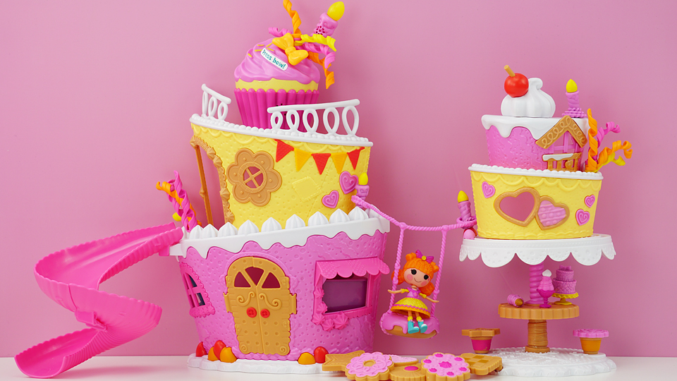 草莓蛋糕城堡套装玩具分享