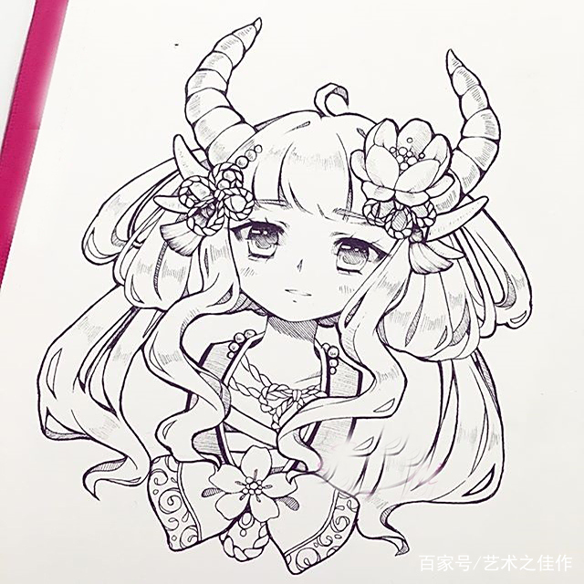 卡通人物插画,画风超可爱,好萌