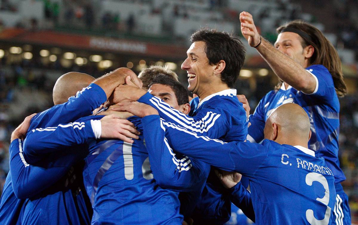 2010年6月22日,南非波罗瓜尼,2010世界杯b组末轮,阿根廷vs希腊.***_**
