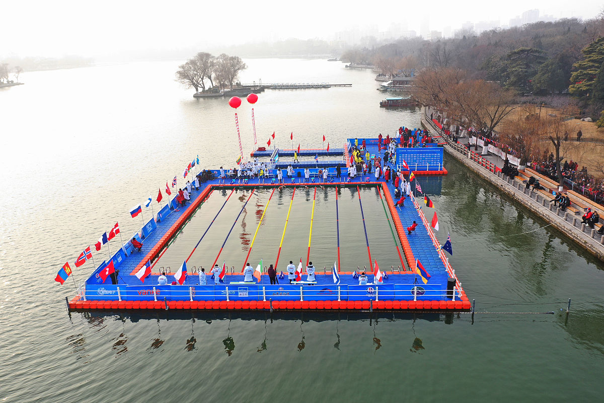 2019年1月12日,中国·济南第七届冬季畅游泉水国际邀请赛暨国际冬泳世