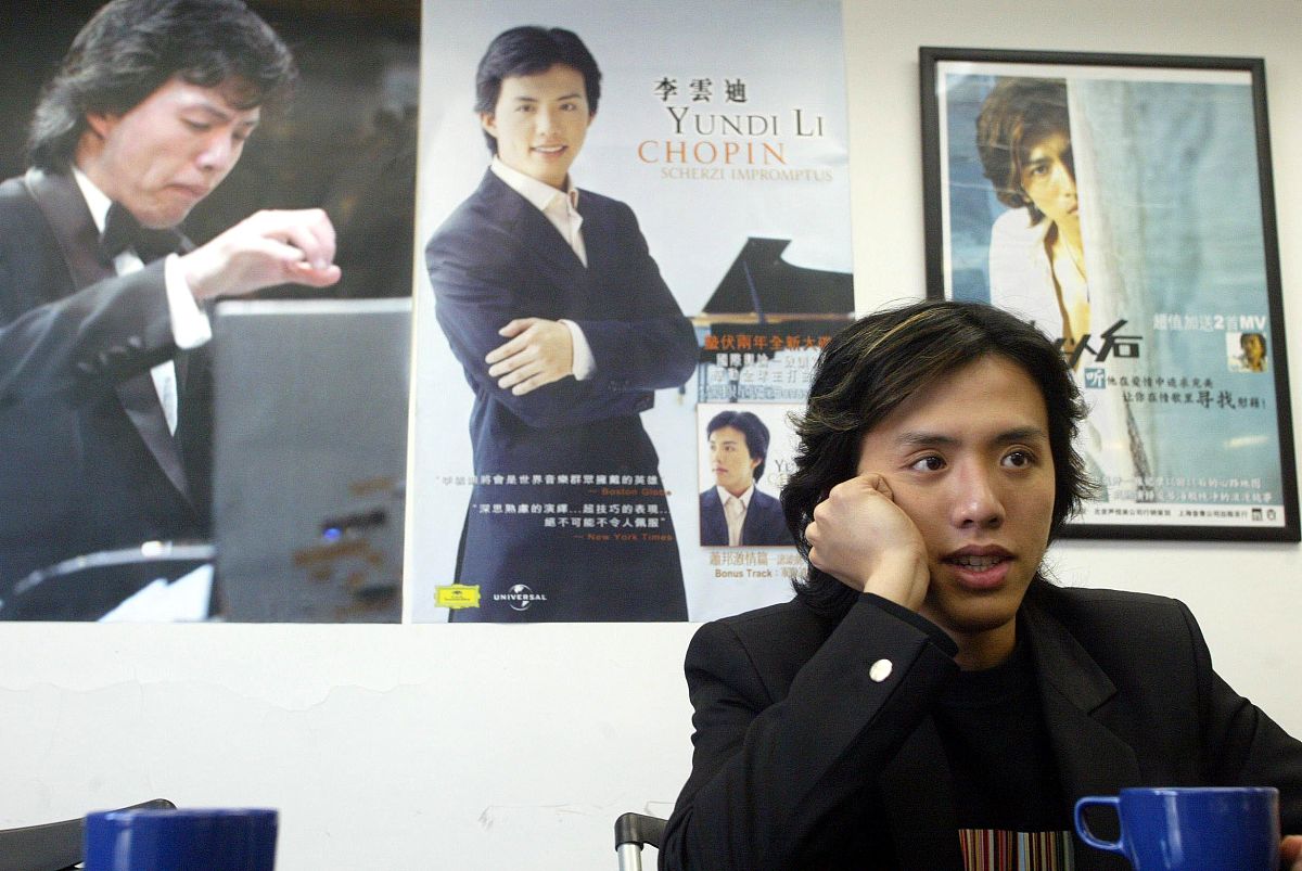 2004年12月20日,北京,钢琴<strong>神童</strong>李云迪第三张个人专辑《李云迪-肖邦